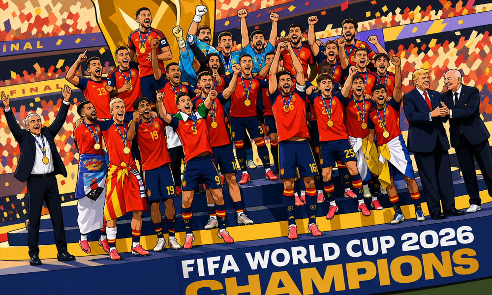 Spanje is wereldkampioen voetbal 2026!